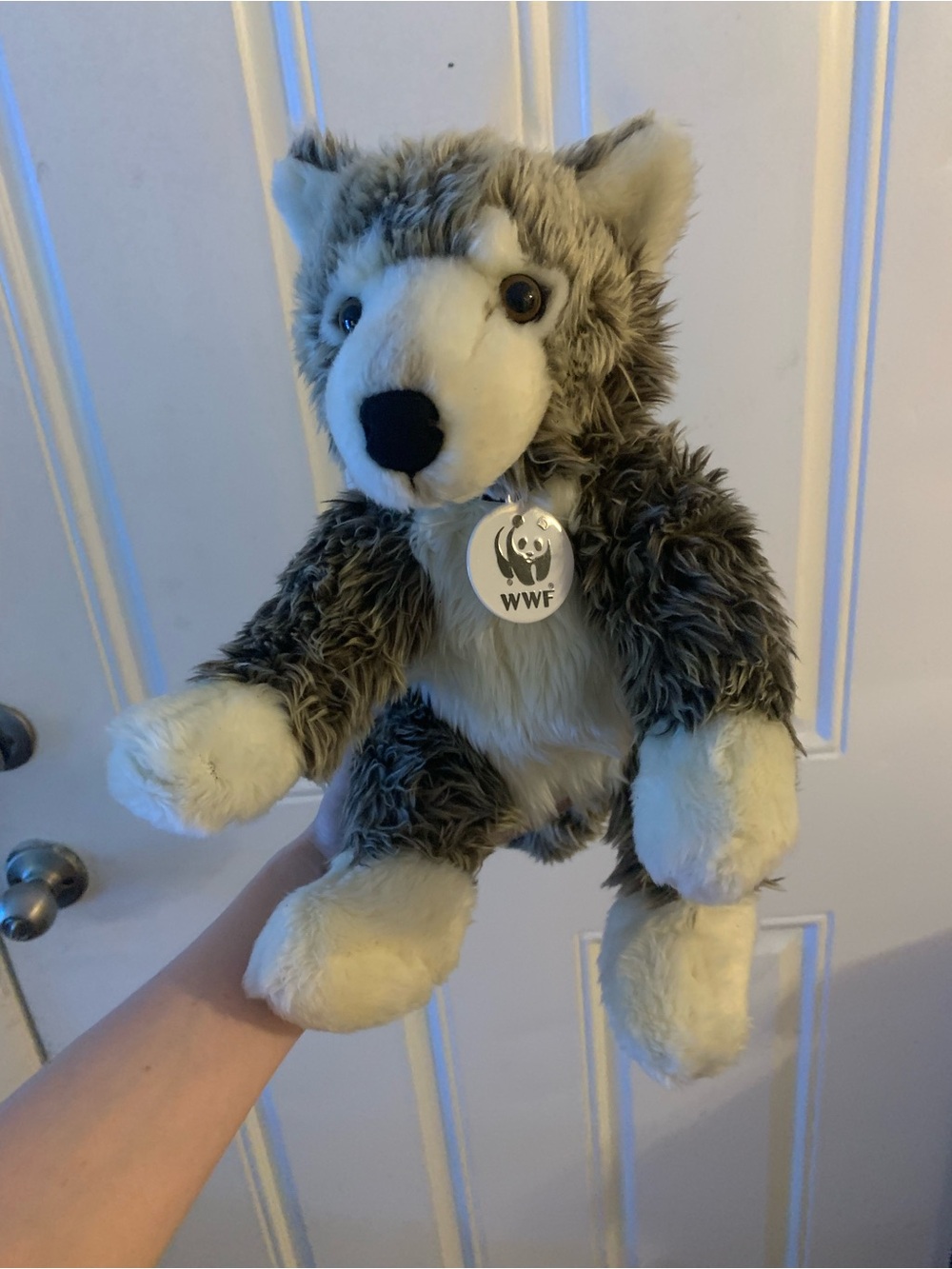 Build-A-Bear Workshop WWF Gray Wolf Plush 12” Retired Collectibear 2009